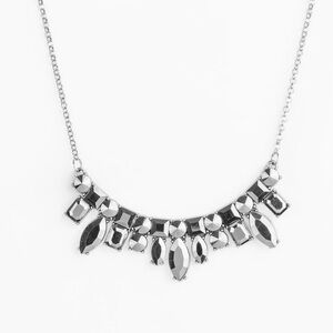 Gunmetal Geometric hematite Necklace